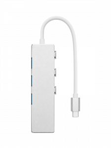 Орбита OT-PCR20 Серебро концентратор USB 2.0 (4*USB+Type-C)